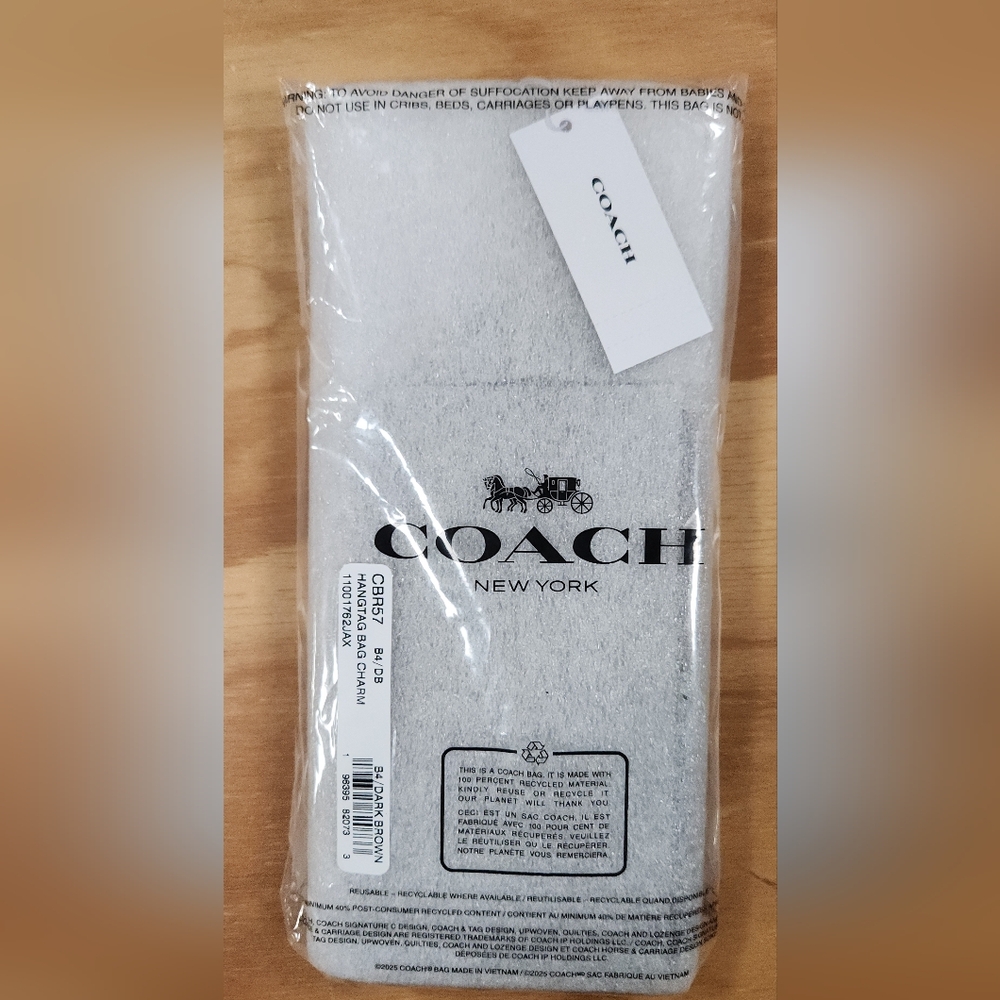 Coach XL Hangtag Bag Charm - Picture 6 of 6